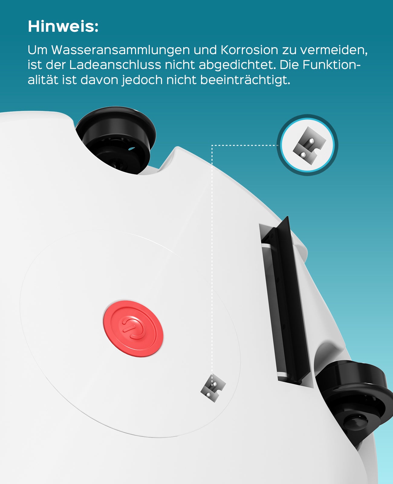 WINNY POOL CLEANER Winny 200 Poolroboter, Poolsauger kabellos mit Akku, 75 Min. Laufzeit, für Aufstellpools bis 60 m², Doppelfiltration, Automatisches Parken, Kompakt Leicht (Transparentes Blau)
