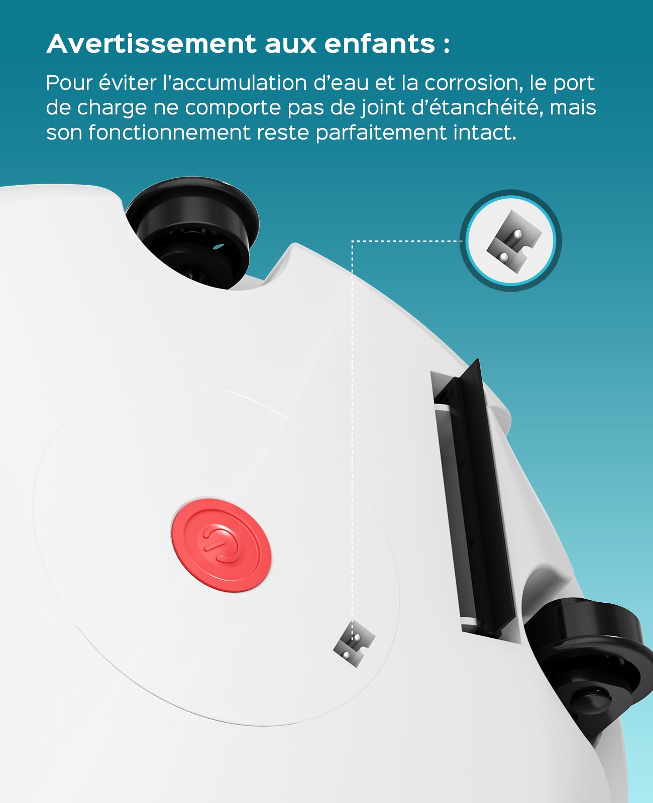 WINNY POOL CLEANER Winny 200 Robot Piscine, Aspirateur Piscine Sans Fil Avec Batterie, Autonomie 75 Min pour Piscines Hors-Sol 60m², Double Filtration,Stationnement Automatique(Transparent Bleu)