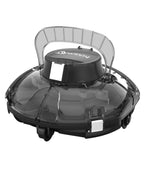 WINNY POOL CLEANER Winny 200 Robot Piscine, Aspirateur Piscine Sans Fil Avec Batterie, Autonomie 75 Min pour Piscines Hors-Sol 60m², Double Filtration,Stationnement Automatique(Transparent Noir-Blanc)