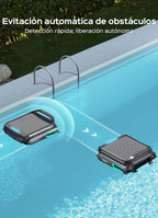 WYBOT F1 Skimmer Piscina con Energía Solar Y Batería, Limpia La Superficie del Agua Automáticamente, App Inteligente, Funciona 24h, para Toda Piscina-Robot Piscina Sin Cables,Verde Oliva
