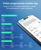 WYBOT C2 Robot Piscine Pareti e Fondo, Senza Fili per Piscine Interrate 150㎡, Doppia Filtrazione, 3 Motori, Aspirazione Potente, Pulizia Pareti & Linea d'Acqua, 180 Min, App(Nero-Verde Grigio)