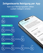 WYBOT C2 Poolroboter Akku Boden und Wand für Einbaupools bis 150㎡, Doppelfiltration, 3-Fach Motor, Starke Saugkraft, Wandkletter & Wasserlinie, 180 Min, App(Schwarz-Grün Grün)