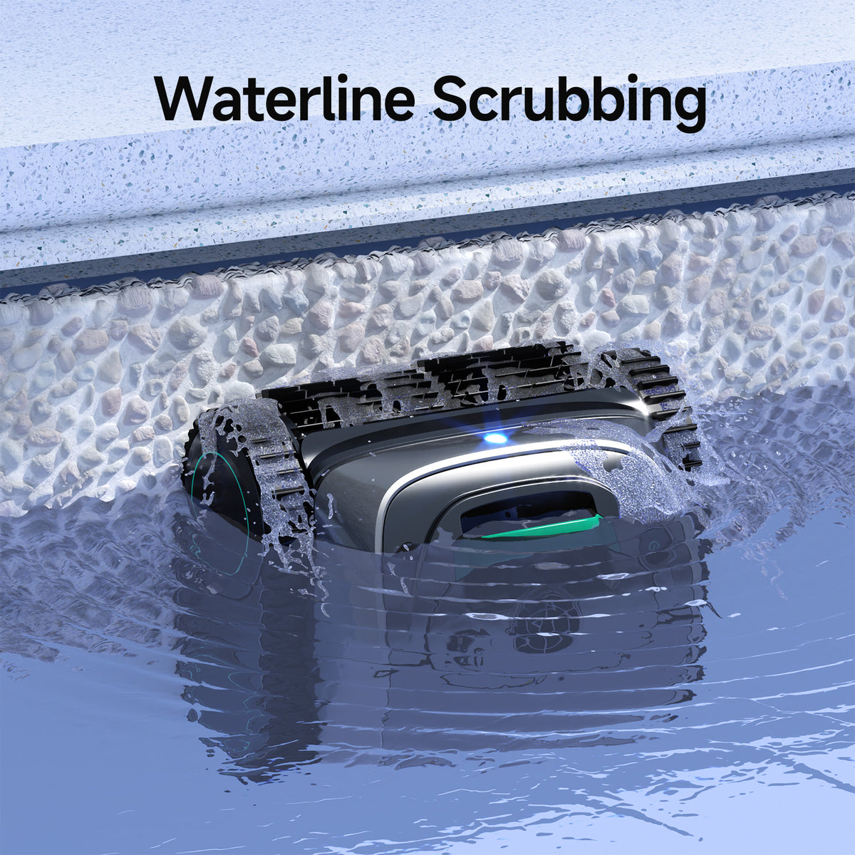 (2026 Upgrade) WYBOT C1 Cordless Robotic Pool Vacuum for Inground Pools, Above Ground Pool Cleaner 4-in-1 Wall & Waterline Cleaning Up to 1,614sq.ft, 150mins Smart Navigation, App Support