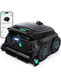 WYBOT OS600 Robot Piscina, Senza Fili, Pulizia Fondo E Pareti, Autonomia 120 Min, Navigazione Intelligente, Parcheggio Automatico, per Piscine Interrate E Fuori Terra, Verde Scuro