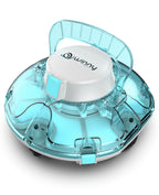 WINNY POOL CLEANER Winny 200 Poolroboter, Poolsauger kabellos mit Akku, 75 Min. Laufzeit, für Aufstellpools bis 60 m², Doppelfiltration, Automatisches Parken, Kompakt Leicht (Halbtransparentblau)