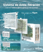 WYBOT C2 Limpiafondos Piscina Robot Inalámbrico, 3 Motores, Doble Filtración, Limpieza Paredes y Línea de Agua, Autonomía 180 Min, para Piscinas Enterradas Hasta 150㎡, App(Verde gris oscuro-Gris)