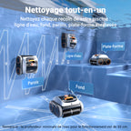Winny C1 Robot Piscine sans Fil-Nettoie Fond et Parois, Navigation Intelligente, Autonomie 150 Min, Stationnement Automatique, Contrôle par APP, pour Piscines Enterrées et Hors Sol, Orange Blanc