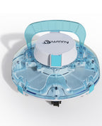 WINNY POOL CLEANER Winny 200 Poolroboter, Poolsauger kabellos mit Akku, 75 Min. Laufzeit, für Aufstellpools bis 60 m², Doppelfiltration, Automatisches Parken, Kompakt Leicht (Transparentes Blau)
