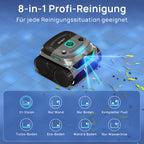 WYBOT C2 Vision Poolroboter mit AI Kamera und Akku 190min, 210m² Kabelloser Poolsauger, Doppelfilter, 8 Reinigungsmodi, Wand und Bode, Wasserlinie, (2026Upgrade)Mondschattengrün