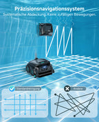 WYBOT OS600 Poolroboter Akku Für Wand Und Boden, Kabelloser Poolroboter Mit 120 Min Laufzeit, Intelligente Navigation, Auto-Park Für Inground- Und Aufstellpools,Schwarzgrün