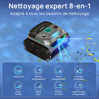 WYBOT C2 Vision Robot Piscine avec caméra AI et Batterie de 190min, 210m² Aspirateur Piscine sans Fil, Double Filtre, 8 Modes, Nettoyage Fond/Parois/Ligne d'Eau,(2026Upgrade)VertOmbreLune