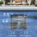 Winny C1 Robot Piscina e Robot Piscina Fuori Terra-Senza Fili, 150 min di Autonomia, Pulisce Fondo e Pareti, Navigazione Intelligente, per Piscine Interrate e Fuori Terra, Arancia Nera
