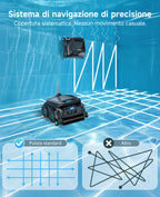 WYBOT OS600 Robot Piscina, Senza Fili, Pulizia Fondo E Pareti, Autonomia 120 Min, Navigazione Intelligente, Parcheggio Automatico, per Piscine Interrate E Fuori Terra, Verde Scuro