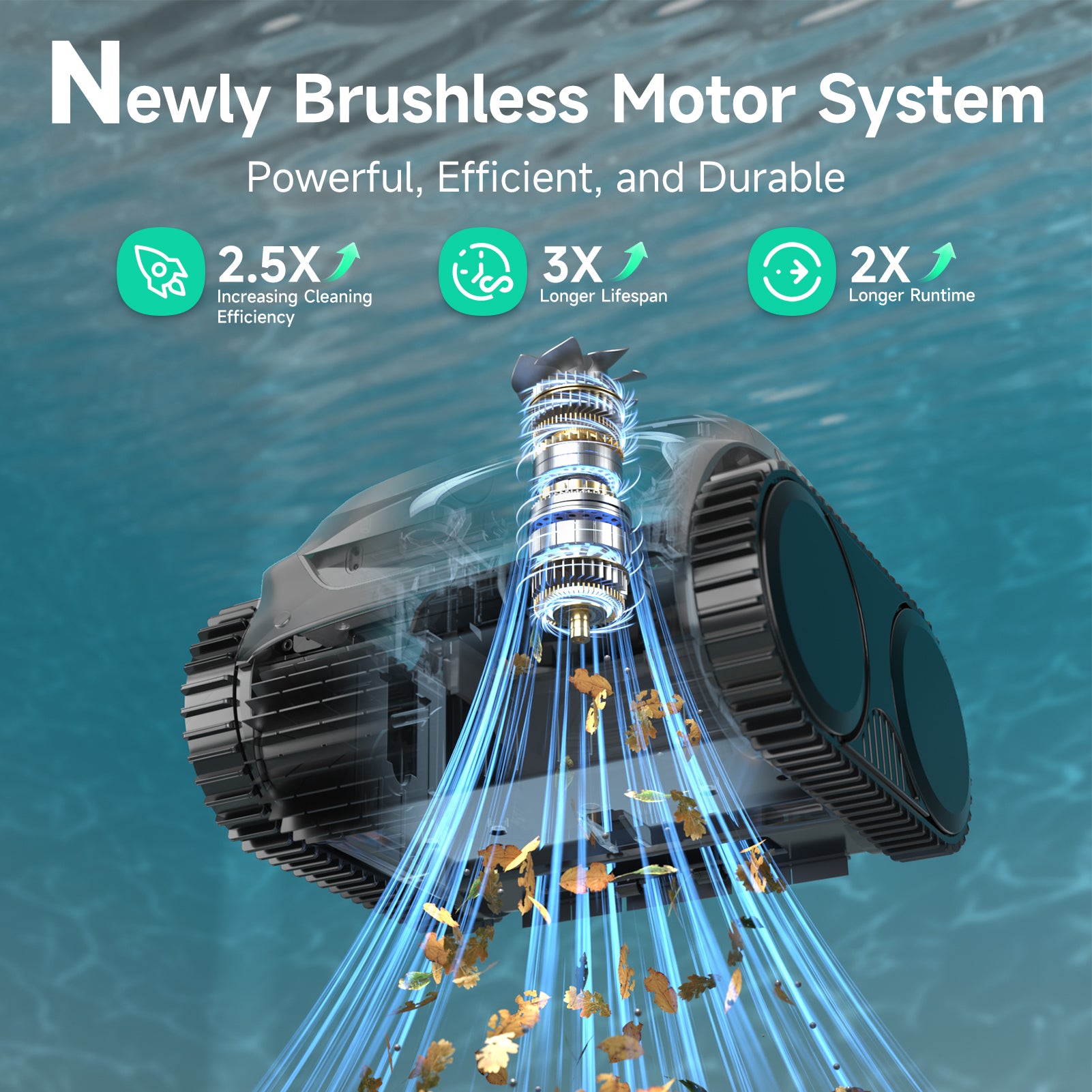 (2026 Upgraded) WYBOT C2 Cordless Pool Vacuum Robot, Dual Filtration, Wall Climbing & Waterline Cleaning, App Scheduling, Pool Cleaner for Inground/Above Ground -2152 Sq.ft, Silver-Grey