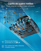 WYBOT OS600 Robot Piscina Limpiafondos, Inalámbrico, 120 Min Autonomía, Limpia Fondo Y Paredes, Navegación Inteligente, para Piscinas Enterradas Y sobre Suelo,Negro Verdoso