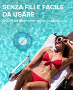 WINNY POOL CLEANER Winny 200 Robot Piscina, Piscina Senza Fili con Batteria, Autonomia 75 Min per Piscine Fuori Terra 60 m², Doppia Filtrazione, Parcheggio Automatico(Nero-Blu)