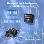 Winny C1 Robot Piscina e Robot Piscina Fuori Terra-Senza Fili, 150 min di Autonomia, Pulisce Fondo e Pareti, Navigazione Intelligente, per Piscine Interrate e Fuori Terra, Arancia Nera