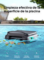 WYBOT F1 Skimmer Piscina con Energía Solar Y Batería, Limpia La Superficie del Agua Automáticamente, App Inteligente, Funciona 24h, para Toda Piscina-Robot Piscina Sin Cables,Verde Oliva
