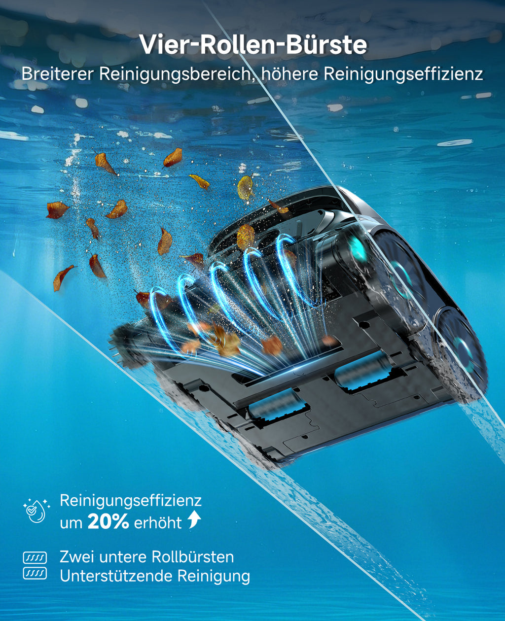 WYBOT OS600 Poolroboter Akku Für Wand Und Boden, Kabelloser Poolroboter Mit 120 Min Laufzeit, Intelligente Navigation, Auto-Park Für Inground- Und Aufstellpools,Schwarzgrün