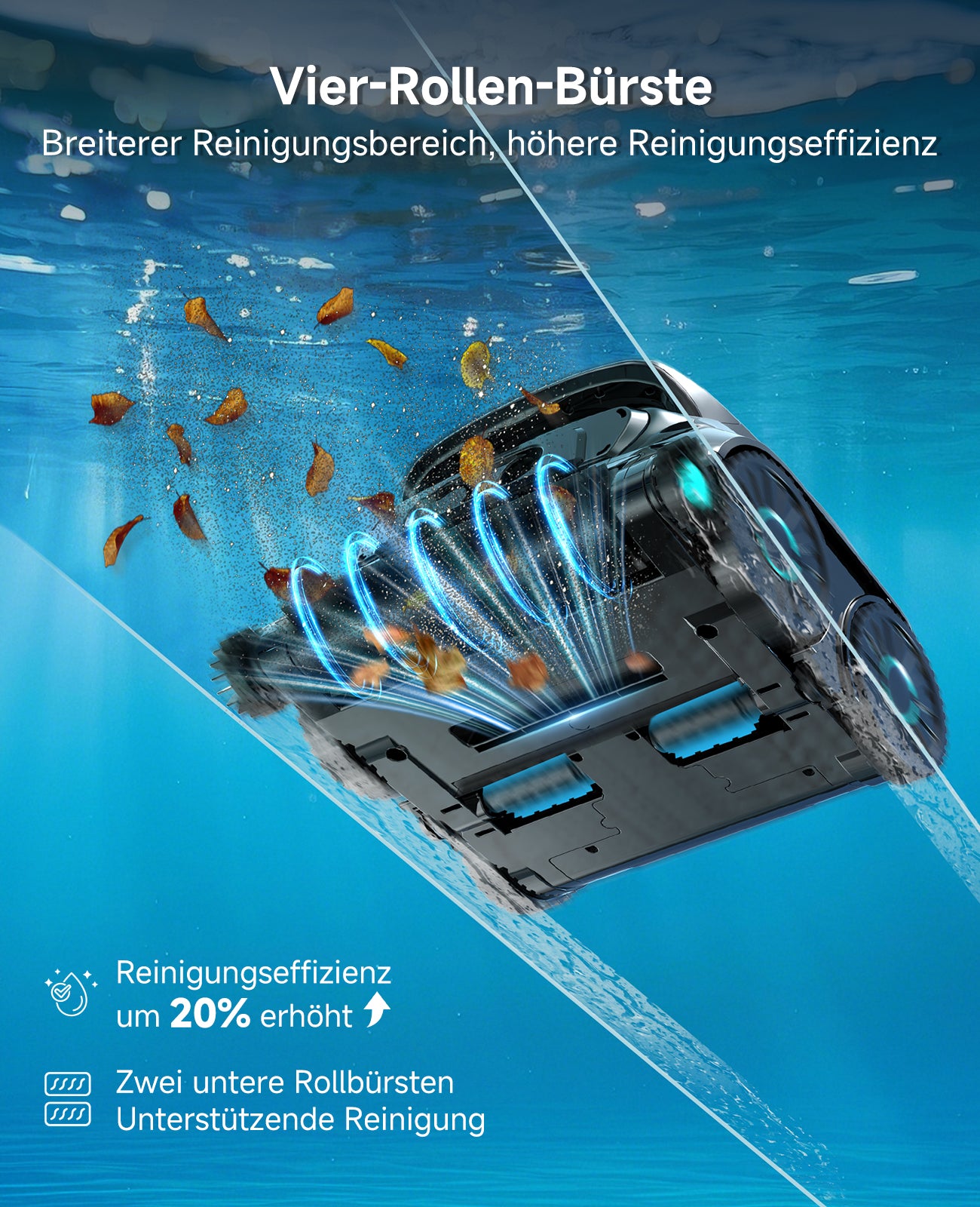 WYBOT OS600 Poolroboter Akku Für Wand Und Boden, Kabelloser Poolroboter Mit 120 Min Laufzeit, Intelligente Navigation, Auto-Park Für Inground- Und Aufstellpools,Schwarzgrün