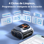 Winny C1 Robot Piscina y Limpiafondos Piscina-Sin Cables, 150 min de Autonomía, Limpia Paredes y Fondo, Navegación Inteligente,para Piscinas Enterradas y sobre Suelo, Naranja Blanco
