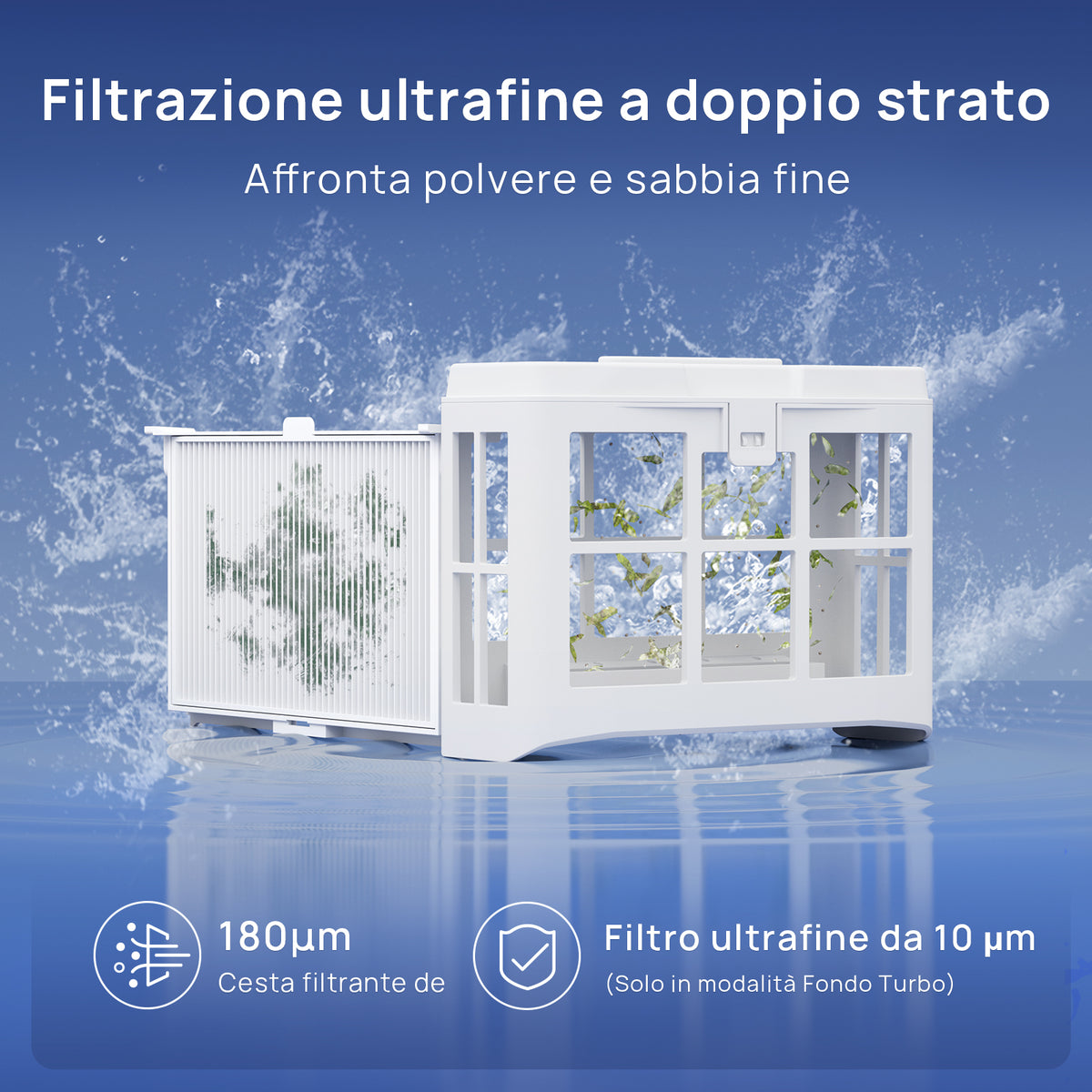 WYBOT C2 Vision Robot Piscina con Camera IA e Batteria 190min, 210m² Senza Fili, Doppio Filtro, 8 Modalità, Pulizia Fondo/Murature/Linea dell'Acqua,(2026Upgrade)Verdino Ombra Luna