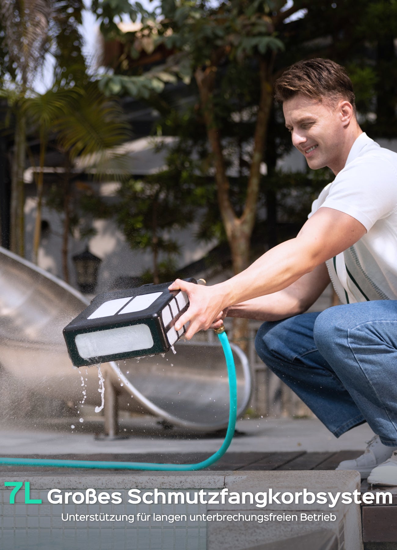 WYBOT F1 Pool Skimmer Roboter Mit Solar & Akku, Reinigt Die Wasseroberfläche Automatisch, Steuerbar Per App, 24H Betrieb, Für Alle Pooltypen – Ihr Kabelloser Poolroboter,Olivgrün