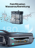 WYBOT F1 Pool Skimmer Roboter Mit Solar & Akku, Reinigt Die Wasseroberfläche Automatisch, Steuerbar Per App, 24H Betrieb, Für Alle Pooltypen – Ihr Kabelloser Poolroboter,Olivgrün