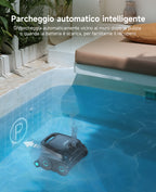 WYBOT OS600 Robot Piscina, Senza Fili, Pulizia Fondo E Pareti, Autonomia 120 Min, Navigazione Intelligente, Parcheggio Automatico, per Piscine Interrate E Fuori Terra, Verde Scuro