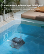 WYBOT OS600 Robot Piscine sans Fil, Nettoyage Fond Et Parois, Autonomie 120 Min, Navigation Intelligente, Stationnement Automatique, pour Piscines Enterrées Et Hors-Sol, Noir-Vert