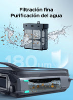 WYBOT F1 Skimmer Piscina con Energía Solar Y Batería, Limpia La Superficie del Agua Automáticamente, App Inteligente, Funciona 24h, para Toda Piscina-Robot Piscina Sin Cables,Verde Oliva
