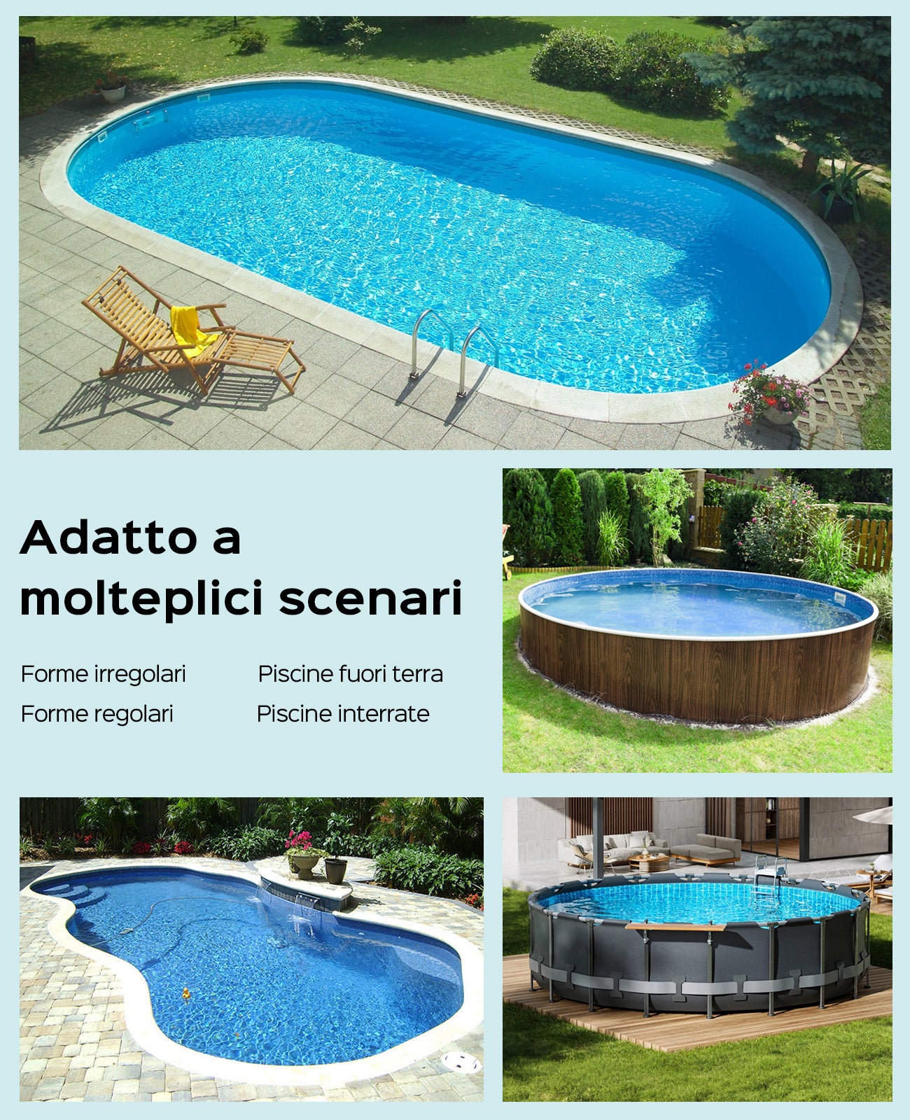 WYBOT Osprey 200 Max Robot Piscina Fuori Terra,Robot Pulitore Piscina Senza Fili,Parcheggio Automatico,Autonomia 100 Min,Doppi Motori,Filtrazione da 180 µm,per Piscine Fino a 80 m²(Grigio Scuro)