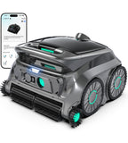 WYBOT OS600 Robot Piscina Limpiafondos, Inalámbrico, 120 Min Autonomía, Limpia Fondo Y Paredes, Navegación Inteligente, Para Piscinas Enterradas Y Sobre Suelo,Gris Verdoso