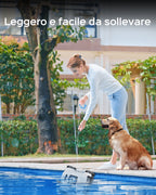 WYBOT Osprey 300II Robot Piscina Fili a Batteria, Parcheggio Automatico, Aspiratore Piscina Senza Per Piscine Fuori Terra Fino A 100 m², Doppi Motori, Ugello Regolabile, 120 Min (Bianco Nero) Visita lo Store di WYBOT
