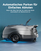 WYBOT A1max Kabelloser Poolroboter, Poolroboter Akku 130 Min Laufzeit, Doppelsiebe, Reinigt Flache Aufstellpools Bis 110 M², Ideal für Poolroboter für Aufstellpool,Salbeigrün