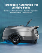 WYBOT A1max Robot Piscina Inalámbrico, Autonomía 130 Min, Doble Tamiz, Limpia Piscinas Sobre Suelo Planas Hasta 110 M², Limpiafondos Piscina Automático,Verde Salvia
