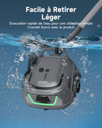 WYBOT A1max Robot Piscine sans Fil pour Piscines Hors-Sol, Aspirateur Automatique, Robot Piscine 130 Min Autonomie, Double Filtration, LED, Charge 2h, 4 Modes,Vert Sauge