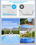 WYBOT Osprey 300II Poolroboter Akku Kabellos Poolsauger Roboter,Automatisch Parken,Poolreiniger Für Aufstellpools Bis 100 m²,Große Bürste & Saugöffnungen,Verstellbare Düse,120 Min (Weiß-Blau)
