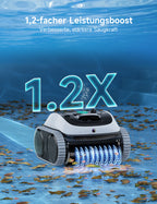 WYBOT Poolroboter C1-P: 4-in-1 kabelloser Poolsauger (poolroboter akku Wand und Boden) mit starker Saugkraft, 5 Modi, Navigation&App, für Pools bis 155m² – Frostnachtgrün