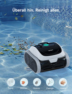 WYBOT Poolroboter C1-P: 4-in-1 kabelloser Poolsauger (poolroboter akku Wand und Boden) mit starker Saugkraft, 5 Modi, Navigation&App, für Pools bis 155m² – Frostnachtgrün