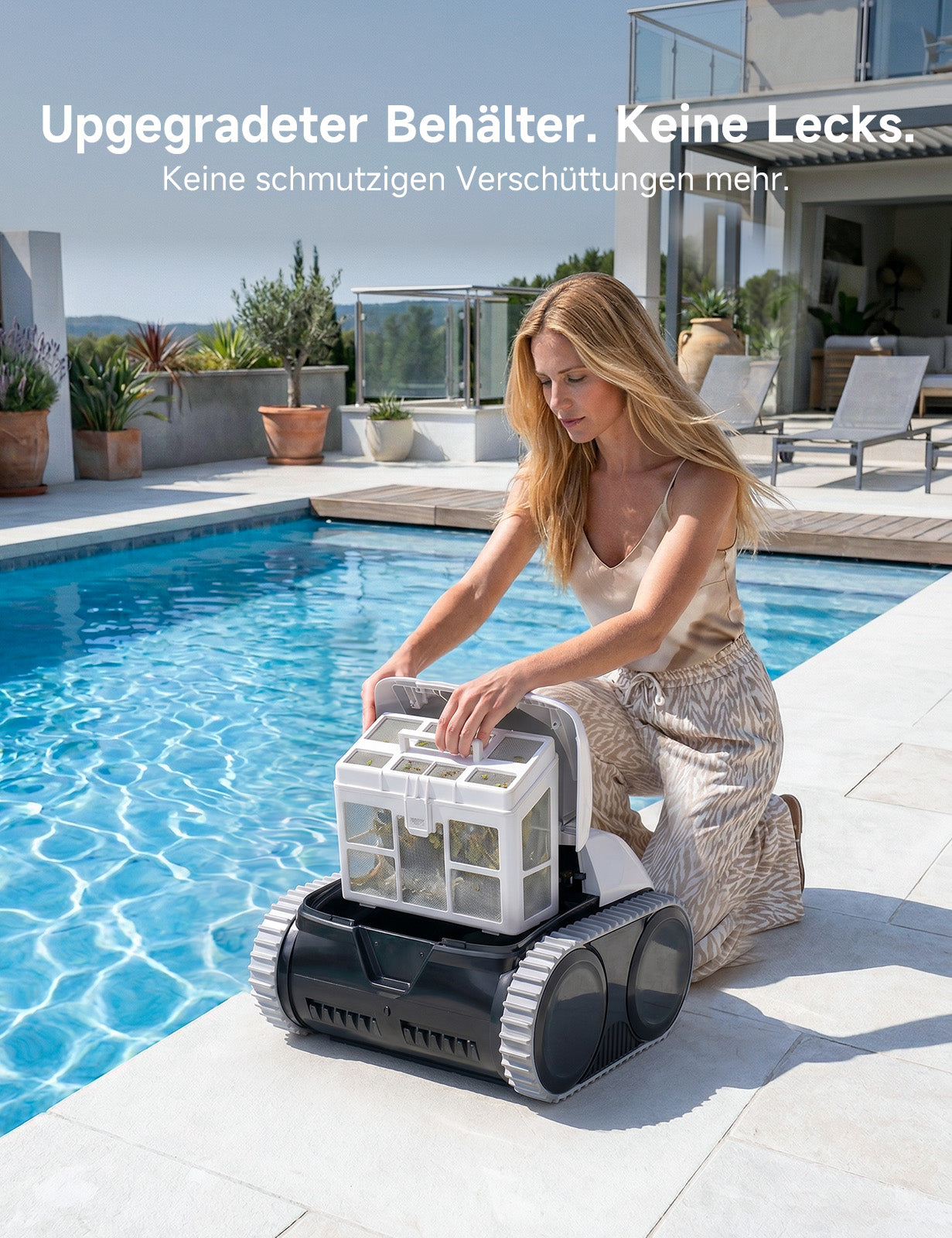 WYBOT Poolroboter C1-P: 4-in-1 kabelloser Poolsauger (poolroboter akku Wand und Boden) mit starker Saugkraft, 5 Modi, Navigation&App, für Pools bis 155m² – Frostnachtgrün