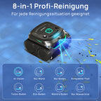 WYBOT C2 Vision PLUS AI Kamera Kabelloser poolroboter, poolroboter akku wand und bode: starke Saugkraft, Doppelfilter, 8 Reinigungsmodi, für unterirdische Pools 210 m² – Mitternachtsgrün
