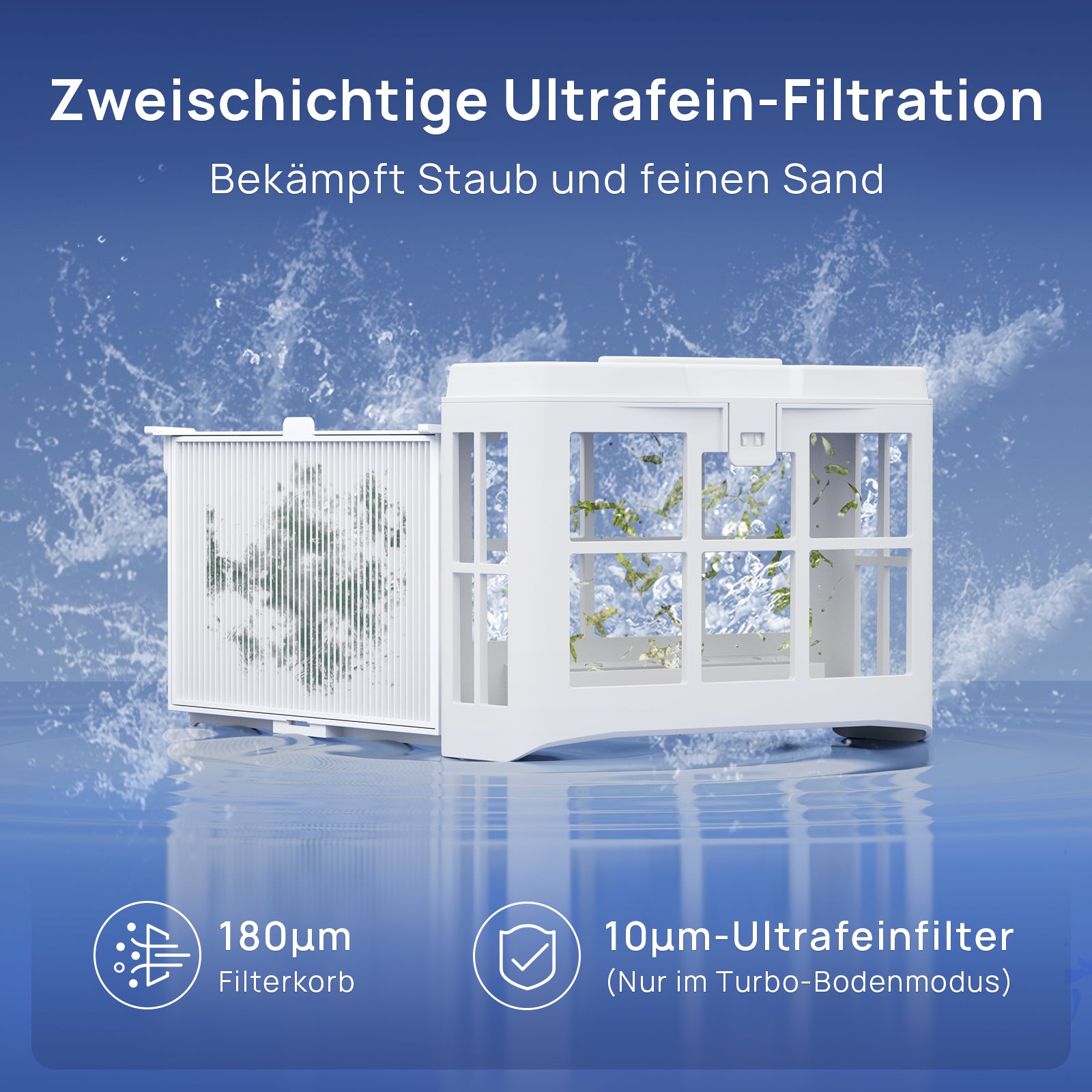 WYBOT C2 Vision PLUS AI Kamera Kabelloser poolroboter, poolroboter akku wand und bode: starke Saugkraft, Doppelfilter, 8 Reinigungsmodi, für unterirdische Pools 210 m² – Mitternachtsgrün