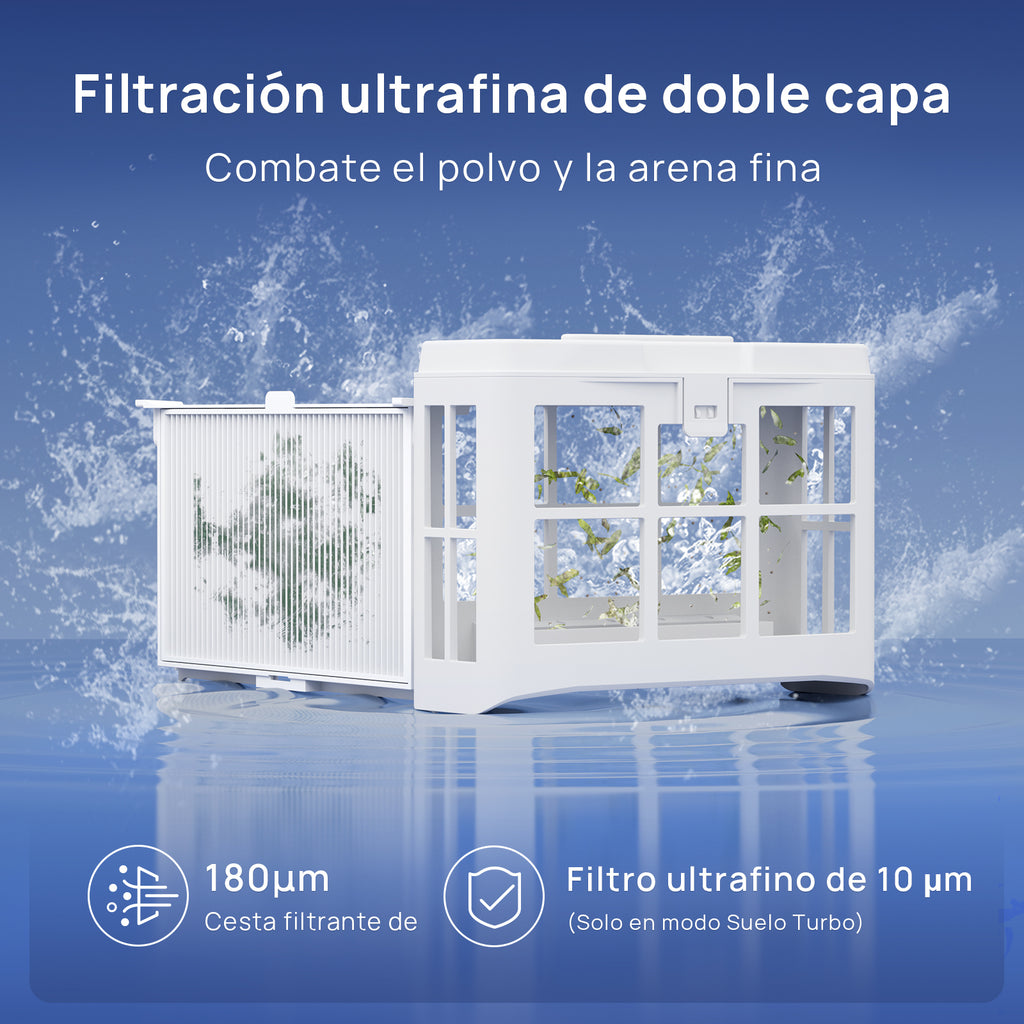 WYBOT C2 Vision Plus Robot de Piscina sin Cable con cámara IA, Robot batería Paredes y Fondo: Potente succión, Doble Filtro, 8 Modos, para Piscinas enterradas 210 m² – Verde Pluma de Escarcha