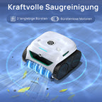 WYBOT C2 Vision Plus AI Kamera Kabelloser poolroboter, poolroboter akku Wand und Bode: Starke Saugkraft, Doppelfilter, 8 Reinigungsmodi, für unterirdische Pools 210 m² – Frostfedergrün