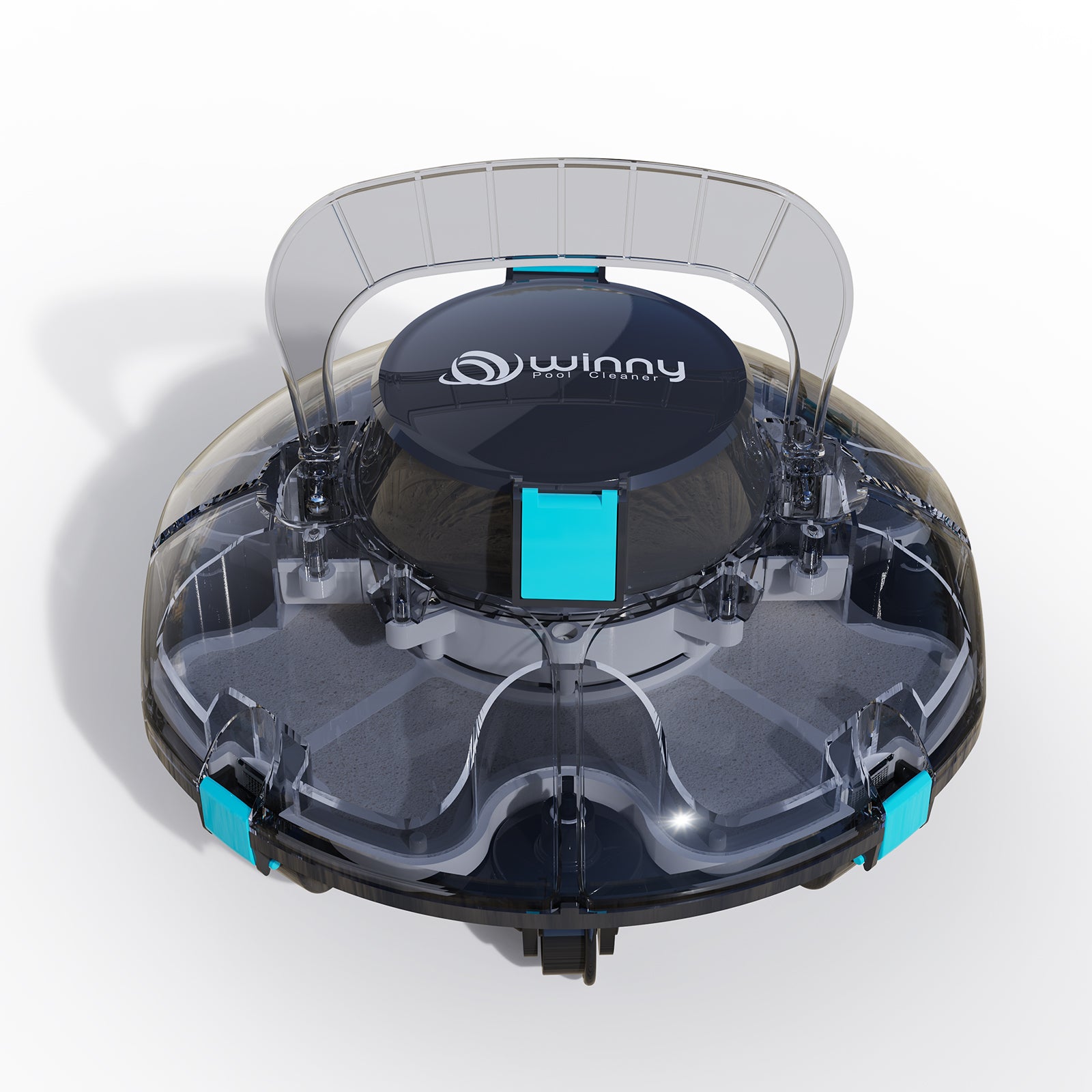 (2026 Upgraded) Cordless Robotic Pool Cleaner, Lasts 80Mins, Automatic Above Ground Pool Vacuum Cleaner-Dual Layer Filtration, Portable, LED Indicator, Auto-Parking, Flat Pools Up to 645 Sq.ft